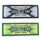 Double Tap Morale Pvc Patch Custom Made Rubber Sew Op 80mm Breedte